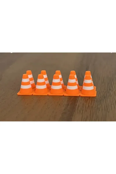 1:64 Ölçek Diaroma Trafik Aksesuarı Dubalar - Turuncu&Beyaz - (ARAÇLAR DAHİL DEĞİLDİR)