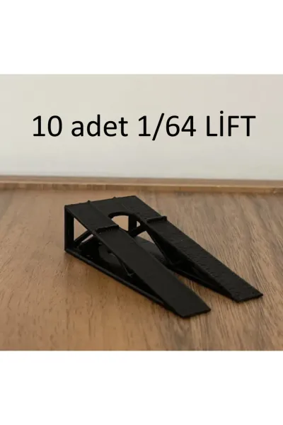10 ADET - 1:64 Ölçek Sergileme Rampası - Siyah - (araç Dahil Değildir ! )