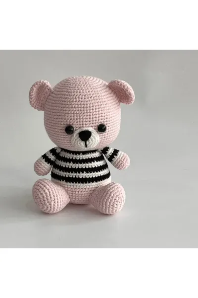 Amigurumi Tam Tam Ayıcık Kazaklı 16 cm — Bej