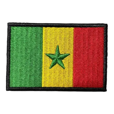 Senegal Bayrağı Nakış Patch Peç