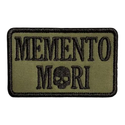 Haki Zemin Memento Mori Nakış Patch Peç