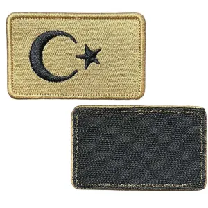 tan rengi turk bayragi patch pec arma cirtli