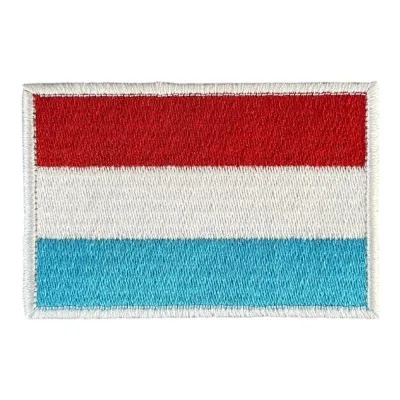 Lüksemburg Bayrağı Nakış Patch Peç