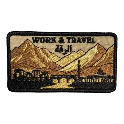 Work And Travel Rakka Nakış Patch Peç