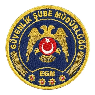 EGM Güvenlik Şube Müdürlüğü Nakış Patch Peç