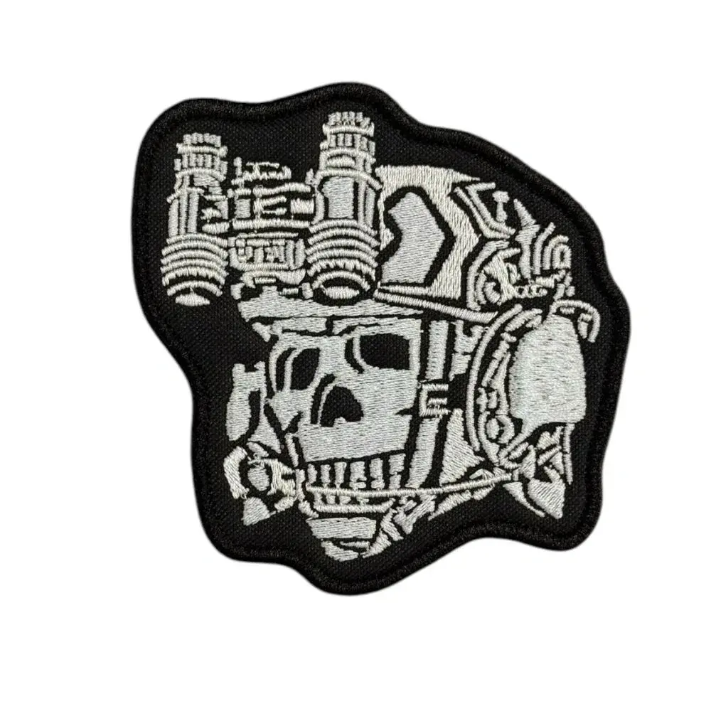 taktikal skull asker nakis pec patch