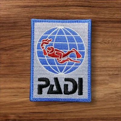 Swimmer Diver PADI Embroidered Patch