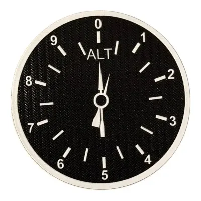 Uçak Altimetre Göstergesi Peç Patch