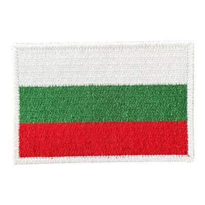 Bulgaristan Bayrağı Nakış Patch Peç