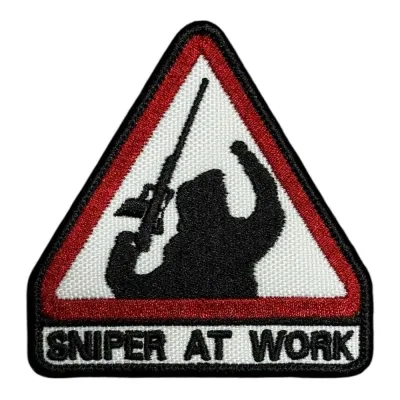 Sniper At Work Keskin Nişancı Nakış Patch Peç