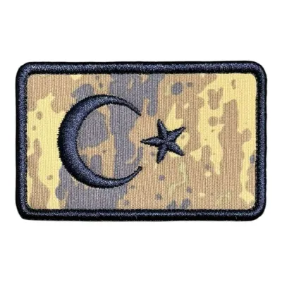 Hava Kuvvetleri Kamuflajı Türk Bayrağı Patch Peç