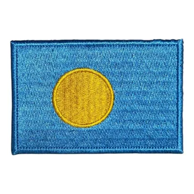 Palau Bayrağı Nakış Patch Peç