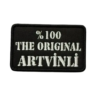 The Original Artvinli Yazılı Nakış Peç Patch