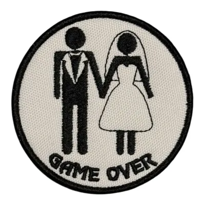 Game Over Evlilik Patch Gelin Damat Nakış Peç