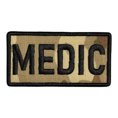 Kamuflaj Zemin Medic Patch Nakış Peç