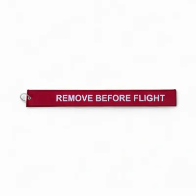 Kırmızı Remove Before Flight Anahtarlık 43x5 cm