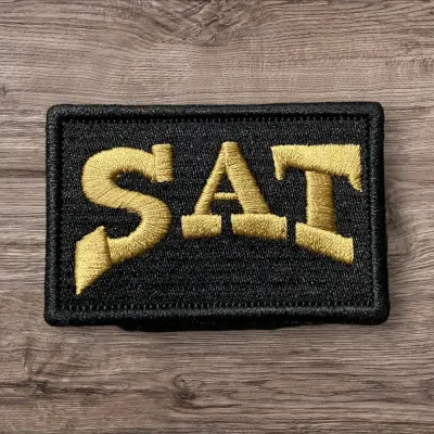 Siyah Zemin SAT Yazılı Patch Arma