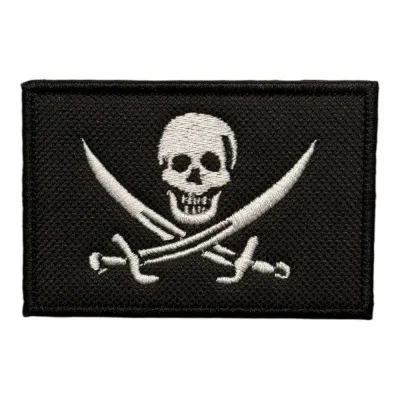 Calico Jack Korsan Bayrağı Nakış Patch Peç