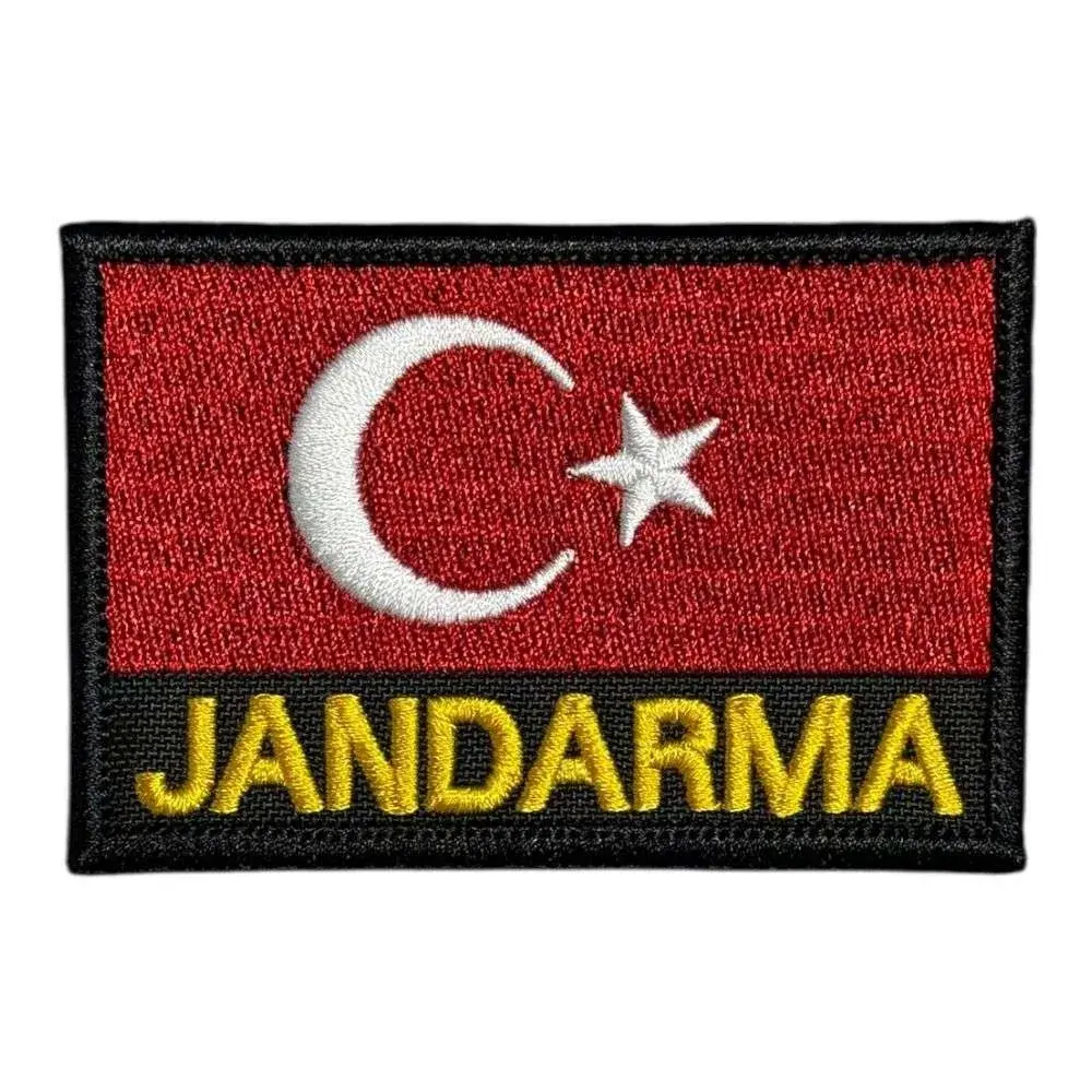 turk bayragi jandarma yazili nakis patch pec