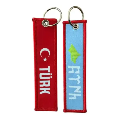 Türk ve Göktürk Temalı Çift Yön Dokuma Anahtarlık