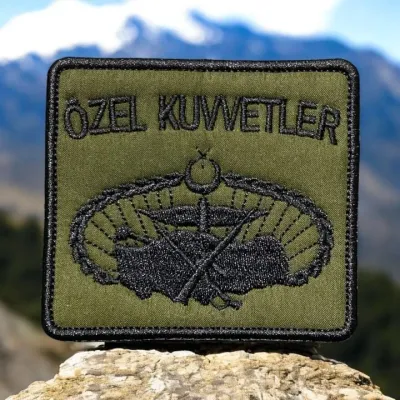 Haki Zemin Özel Kuvvetler Bröve Arma Patch