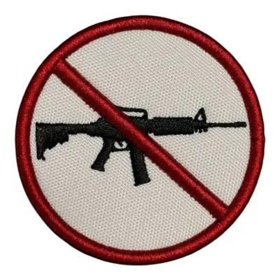 No Weapon 3D Nakış Patch Peç