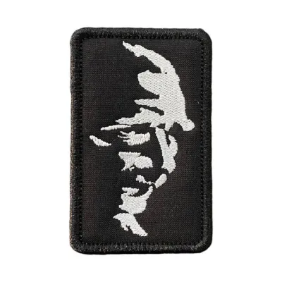 Siyah Zemin Atatürk Portresi Nakış Patch Peç