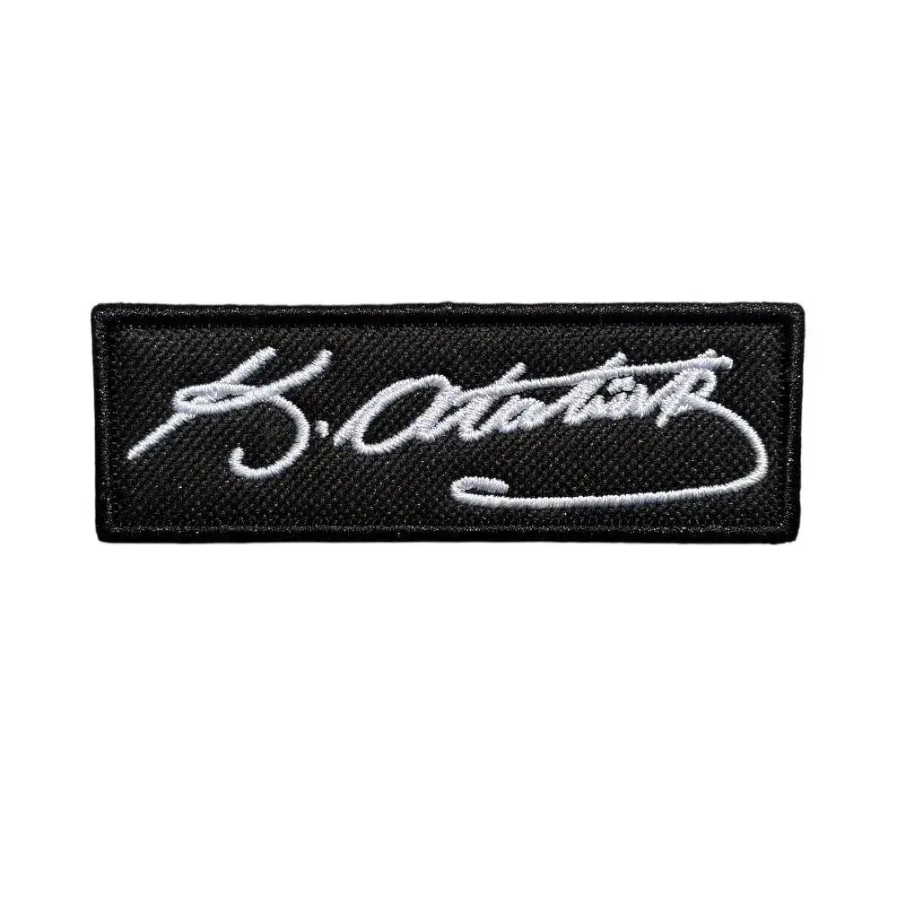 mustafa kemal ataturk imza patch arma nakis