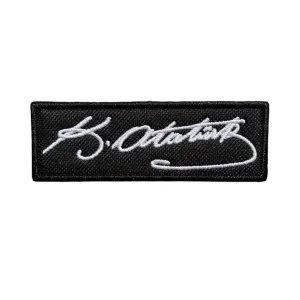 mustafa kemal ataturk imza patch arma nakis