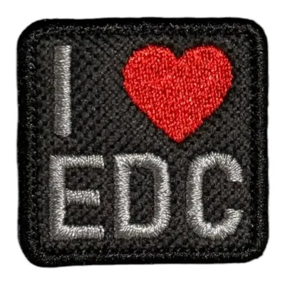 I Love EDC Patch Peç