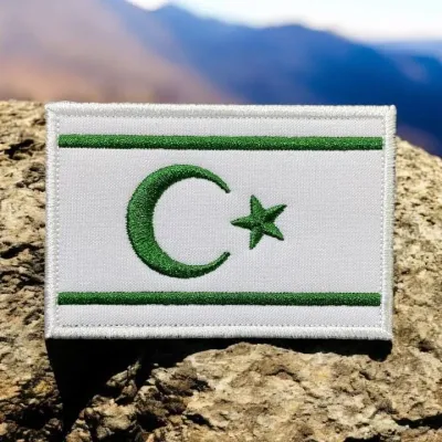 Lübnan Türkmenleri Bayrağı Peçi Patch Nakış