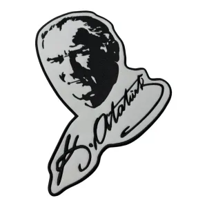imzali ataturk portresi buyuk sirt patch 28x35 cm arma