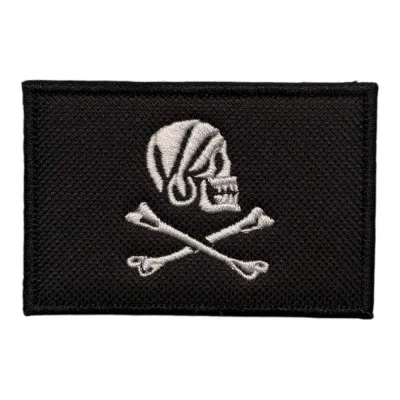 Jolly Roger Korsan Bayrağı Nakış Patch Peç