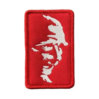 Kırmızı Zemin Atatürk Portresi Nakış Patch Peç