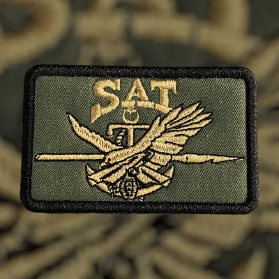 Haki Zemin SAT Peçi Arması Nakış Patch