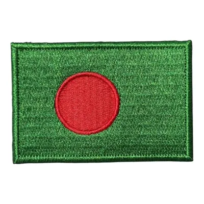 Bangladeş Bayrağı Nakış Patch Peç