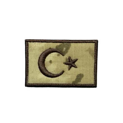 Jandarma Kamuflaj Türk Bayrağı Nakış Patch Peç