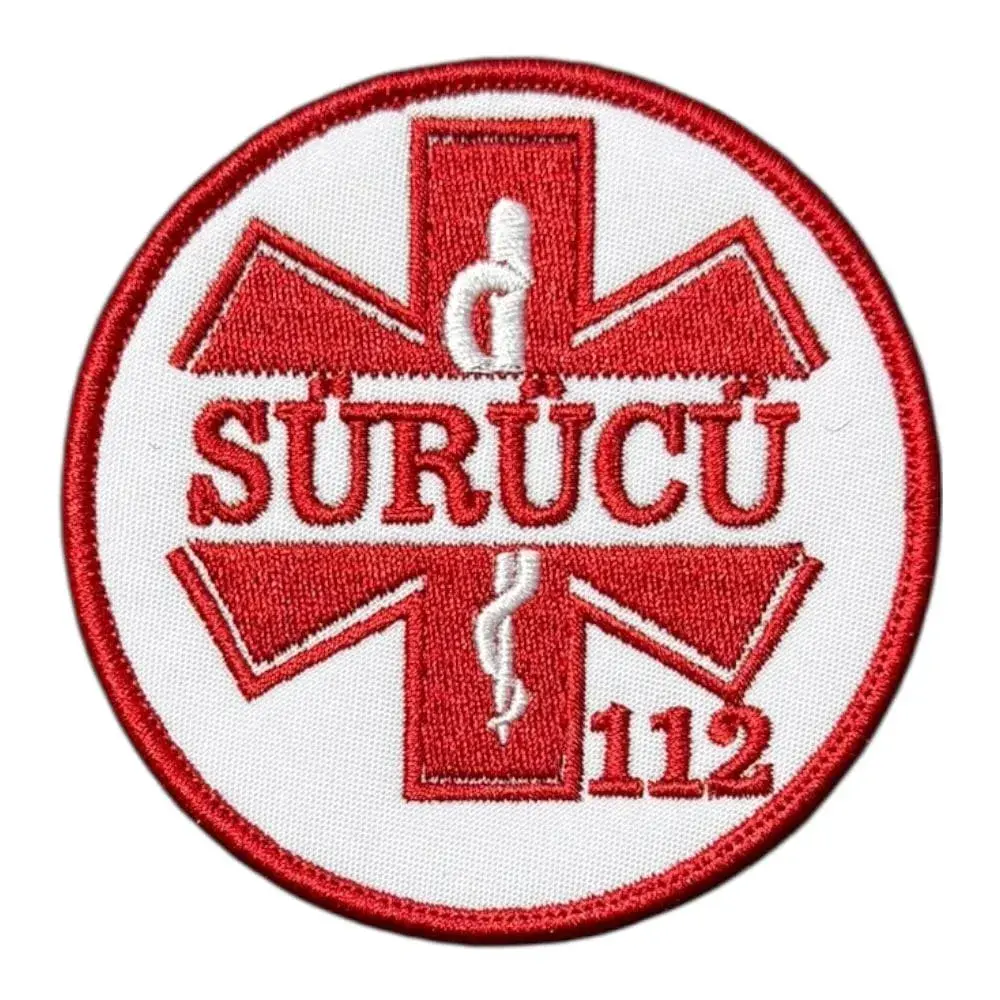 112 acil servis surucu pec nakis patch