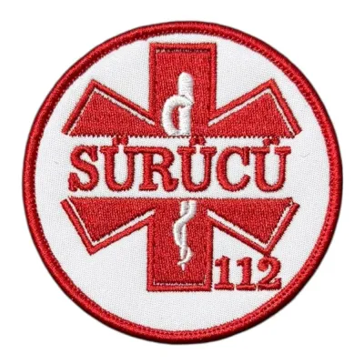 112 Acil Servis Sürücü Peç Nakış Patch