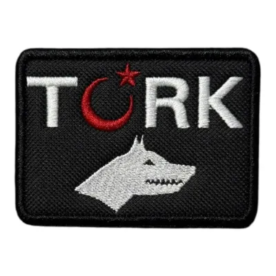 Bozkurt ve Ay Yıldızlı Türk Patch Peç