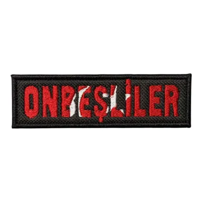 Ay Yıldızlı Onbeşliler Nakış Peç Patch