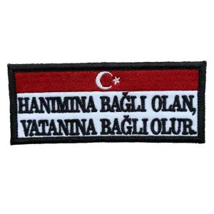 hanimina bagli olan vatanina bagli olur pec arma