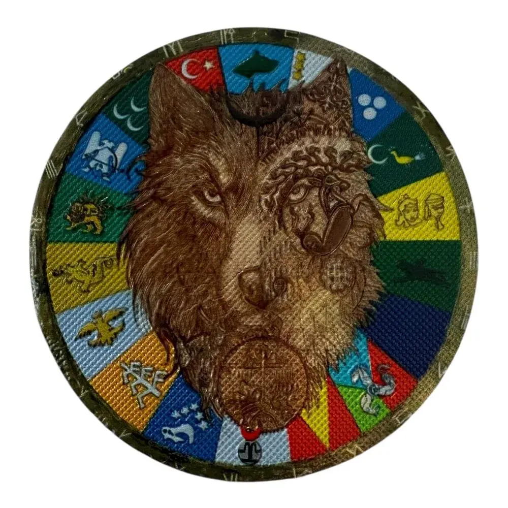 kurt basli turk devletleri bayraklari pec patch