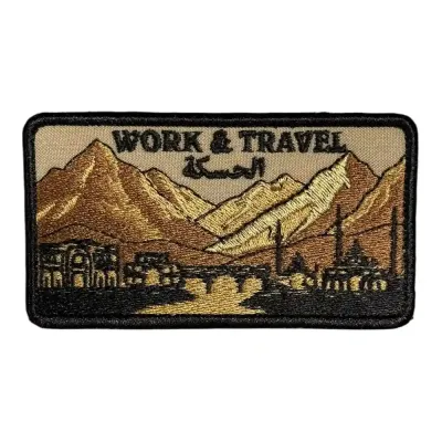 Work And Travel Haseke Nakış Patch Peç