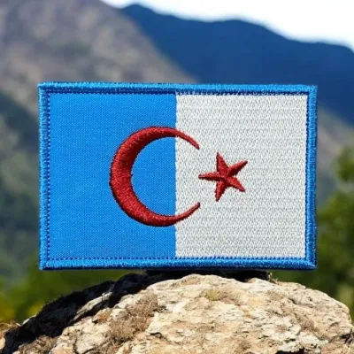 Suriye Türkmenleri Bayrağı Patch Peç Nakış