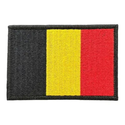Belçika Bayrağı Nakış Patch Peç