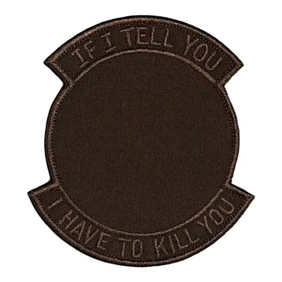 If I Tell You Moral Nakış Patch Peç
