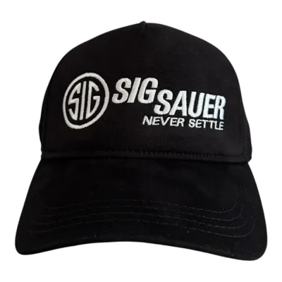 SIG SAUER Never Settle Yazılı Siyah Şapka