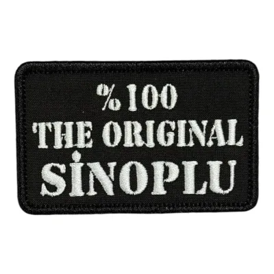The Original Sinoplu Yazılı Nakış Peç Patch