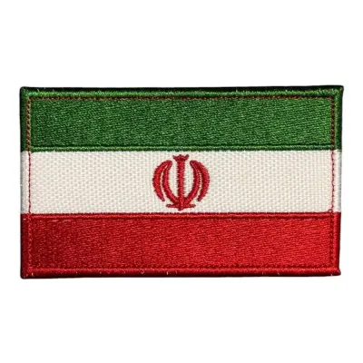 İran Bayrağı Nakış Patch Peç